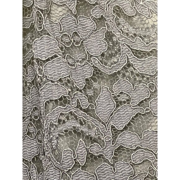 David's Bridal Brides Maid Navy Halter Neck Lace & Chiffon Dress - Size 6 Prom - Picture 5 of 16